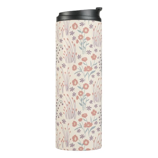 Frühlings-Wildblumen-Geflüster Thermosbecher (Nach links gedreht)