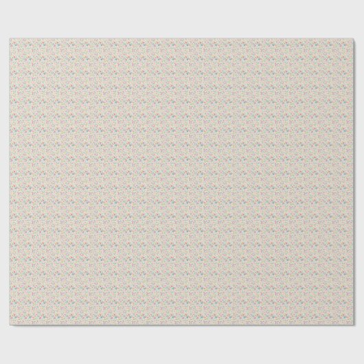 Frühlings-Wildblumengarten Blumen Geschenkpapier (Flach)