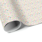 Frühlings-Wildblumengarten Blumen Geschenkpapier (Rolleneckpunkt)