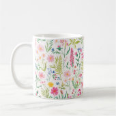 Frühlings-Wildblumengarten-Blumen Kaffeetasse (Links)