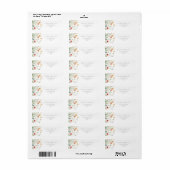 Frühlings-Wildblumengarten-Hochzeit-Rücksendeadres (Vorne)