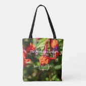 Frühlings-Wildblumenwiese-Blumen-Baumwoll-Tasche Tasche (Rückseite)