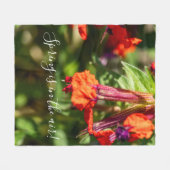 Frühlings-Wildblumenwiese Floral Fleece-Decke Fleecedecke (Vorderseite (Horizontal))