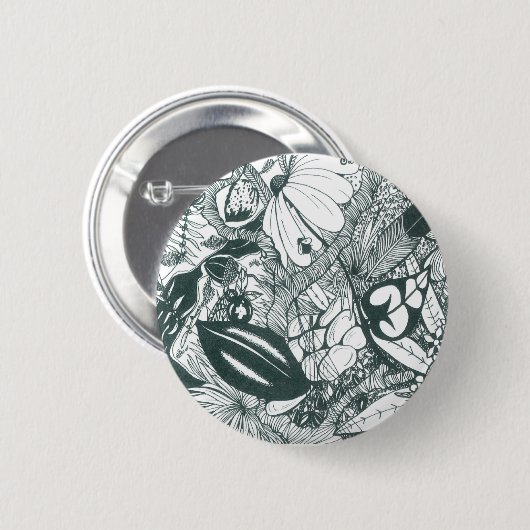 Frühlings-Zeit Button (Vorne & Hinten)