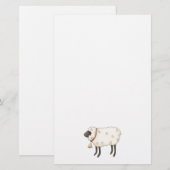 Frühlings-Zeit · Schafe Briefpapier (Vorne/Hinten)