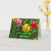 Frühlings-Zeit-Tulpe Karte (Gelbe Blume)