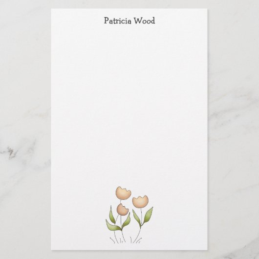 Frühlings-Zeit · Tulpen Briefpapier (Vorderseite)