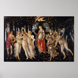 Frühlingsallegorie von Botticelli Print Poster