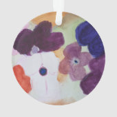 Frühlingsanemonen Akryler Ornament (Rückseite)