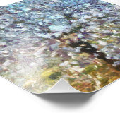 Frühlingsanhänger Blossom Pointillism Kunstwerk Fotodruck (Ecke)