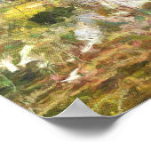 Frühlingsanhänger Blossom Pointillism Kunstwerk Poster (Ecke)