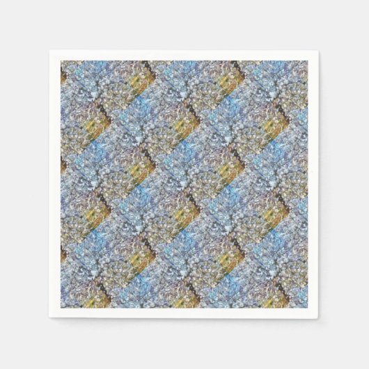 Frühlingsanhänger Blossom Pointillism Kunstwerk Serviette (Vorderseite)
