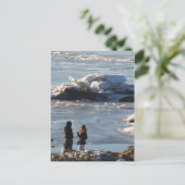 Frühlingsankunft Postkarte (Stehend Vorderseite)