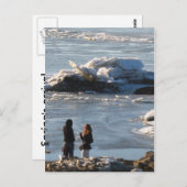 Frühlingsankunft Postkarte (Vorne/Hinten)