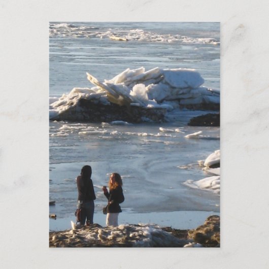 Frühlingsankunft Postkarte (Vorderseite)