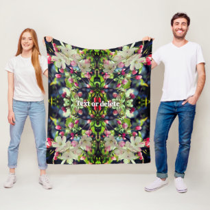 Frühlingsapfel blüht Abstrakt Personalisiert Fleecedecke