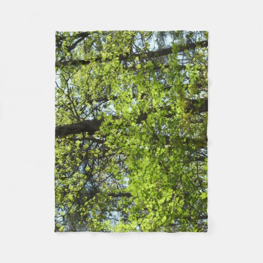 Frühlingsapfel Verlasse Natur Fleecedecke (Vorderseite)