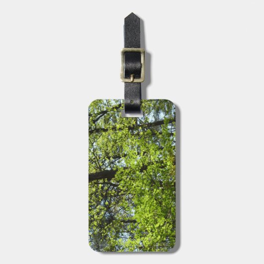 Frühlingsapfel Verlasse Natur Gepäckanhänger (Vorderseite vertikal)