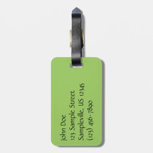 Frühlingsapfel Verlasse Natur Gepäckanhänger (Rückseite vertikal)