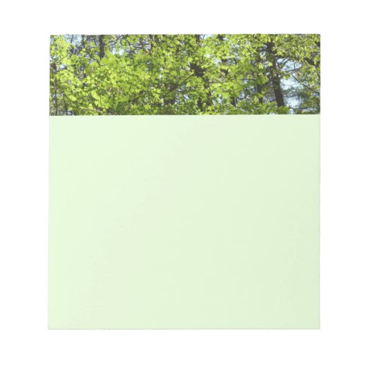 Frühlingsapfel Verlasse Natur Notizblock (Vorderseite)