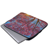 Frühlingsaufwachen - blühende Baumlandschaft Laptopschutzhülle (Vorne Knopf)
