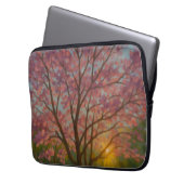 Frühlingsaufwachen - blühende Baumlandschaft Laptopschutzhülle (Vorderseite Links)