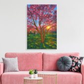 Frühlingsaufwachen - blühende Baumlandschaft Leinwanddruck (Insitu (Wohnzimmer))