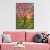 Frühlingsaufwachen - blühende Baumlandschaft Leinwanddruck (Insitu (Wohnzimmer))