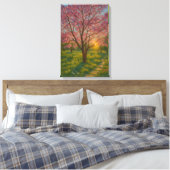 Frühlingsaufwachen - blühende Baumlandschaft Leinwanddruck (Insitu (Schlafzimmer))