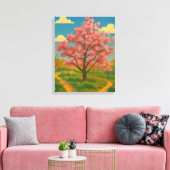 Frühlingsaufwachen - blühende Baumlandschaft Leinwanddruck (Insitu (Wohnzimmer))