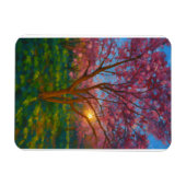 Frühlingsaufwachen - blühende Baumlandschaft Magnet (Horizontal)