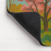 Frühlingsaufwachen - blühende Baumlandschaft Mousepad (Ecke)