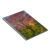 Frühlingsaufwachen - blühende Baumlandschaft Notizblock (Rechte Seite)