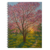 Frühlingsaufwachen - blühende Baumlandschaft Notizblock (Vorderseite)