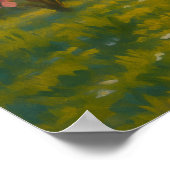 Frühlingsaufwachen - blühende Baumlandschaft Poster (Ecke)