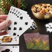 Frühlingsaufwachen - blühende Baumlandschaft Spielkarten (In Situ)