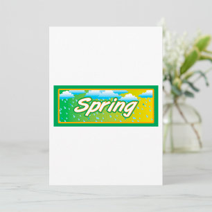 Frühlingsbanner-Schild Einladung