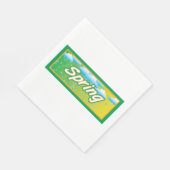 Frühlingsbanner-Schild Serviette (Ecke)