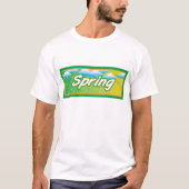 Frühlingsbanner-Schild T-Shirt (Vorderseite)
