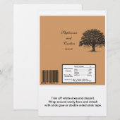 Frühlingsbaum Brown/Black Wedding Large Bar Wrappe (Vorne/Hinten)