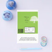 Frühlingsbaum Grün/Weiß Hochzeit Grosser Bar Wrapp Flyer (Einzeln)