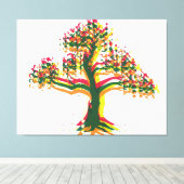 Frühlingsbaum Leinwanddruck (Insitu (Holzboden))