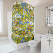 Frühlingsbecher Blume in den Wolken Duschvorhang (Beispiel)