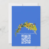 Frühlingsbecher Blume in den Wolken Einladung (Rückseite)