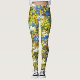 Frühlingsbecher Blume in den Wolken Leggings