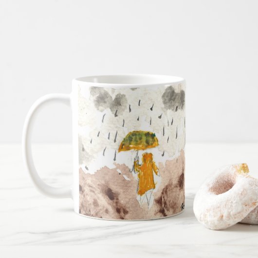 Frühlingsbecher Kaffeetasse (Mit Donut)