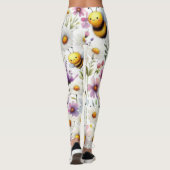Frühlingsbienen und -diäten leggings (Rückseite)