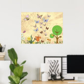 Frühlingsbild Poster (Heimbüro)