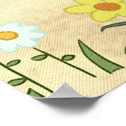 Frühlingsbild Poster (Ecke)