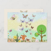 Frühlingsbild Postkarte (Vorne/Hinten)